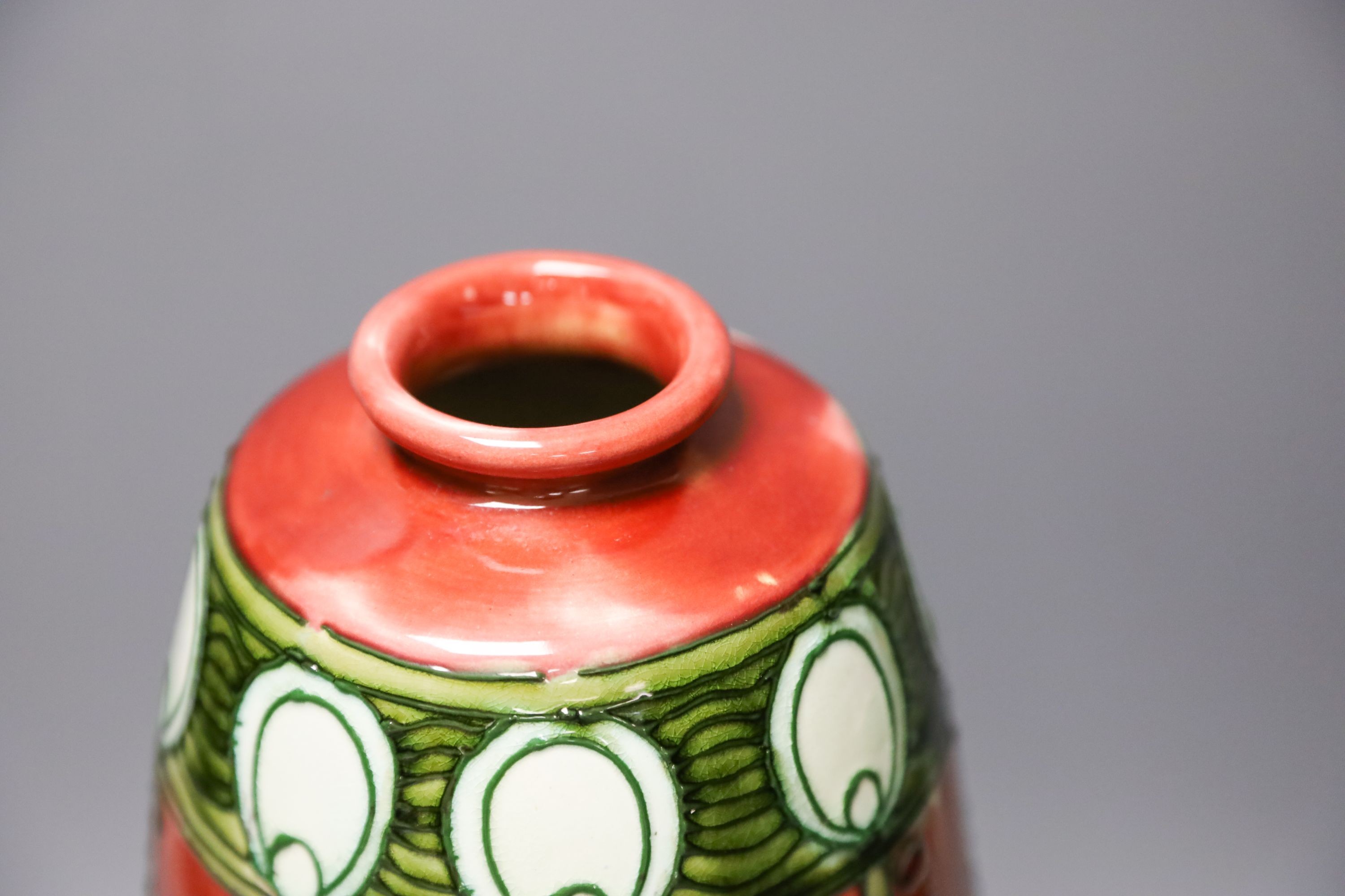 A Minton Ltd Secessionist pottery vase, 31cm